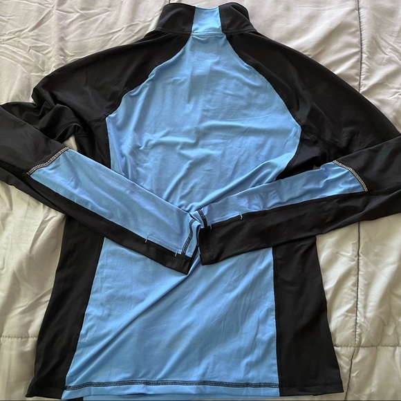 NWT Fila Half-zip Long Sleeve Top in size Medium - Blue & Black - Picture 5 of 11